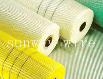 Alkaline-resistant fiberglass mesh